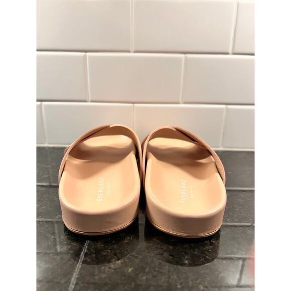 Everlane Women's The Form Crossover Leather Slide Sandals Summer Pink Size 6 - Picture 6 of 10